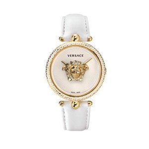 Women's Versace White Leather Watch